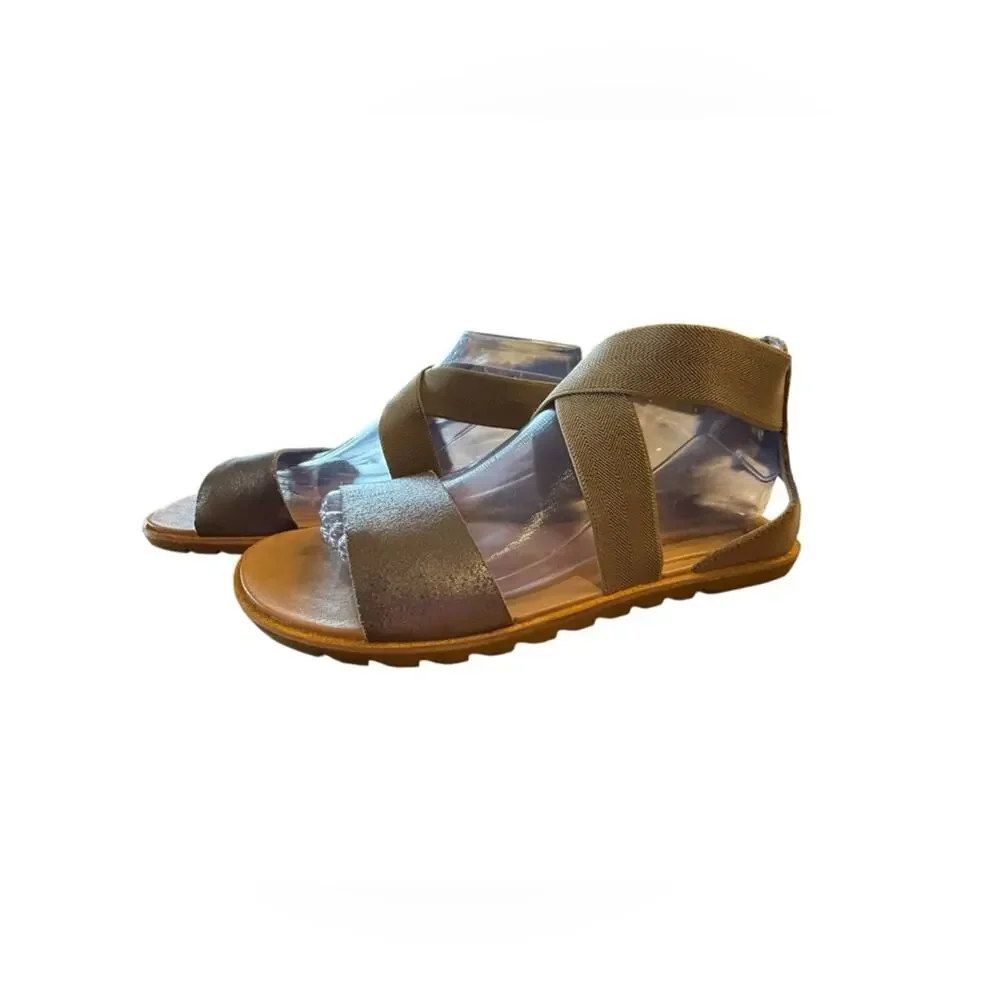 Sorel sandals metallic